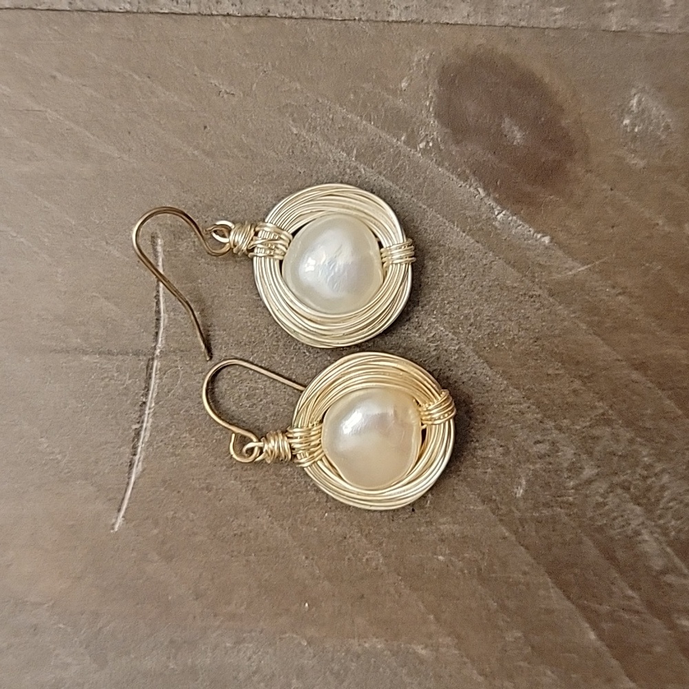Pearl earrings